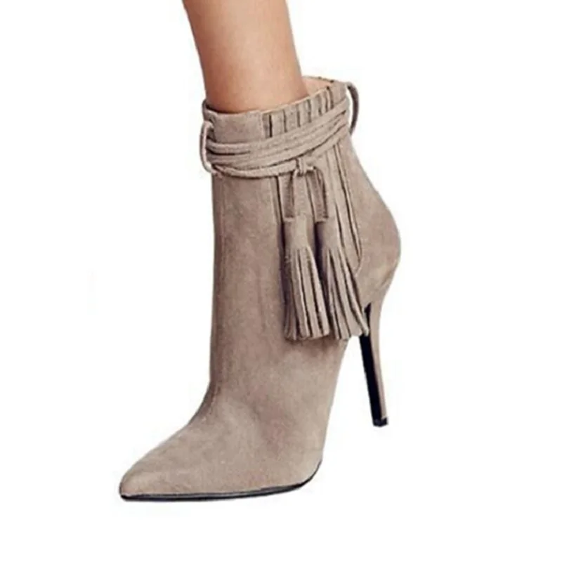 Оригинальные элегантные женские ботильоны стильные ботинки на тонком высоком