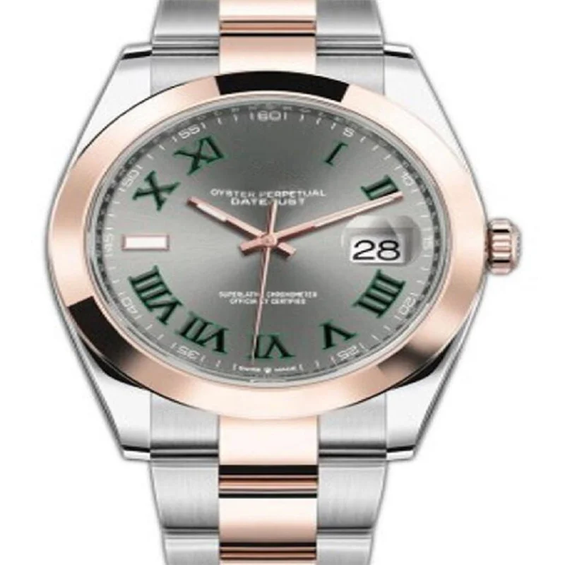 

Mens Watch Datejust Oyster Super Green Dial Sapphire Crystal Automatic Mechanical Solid Stainless Steel 2.5X magnifier Men Watch