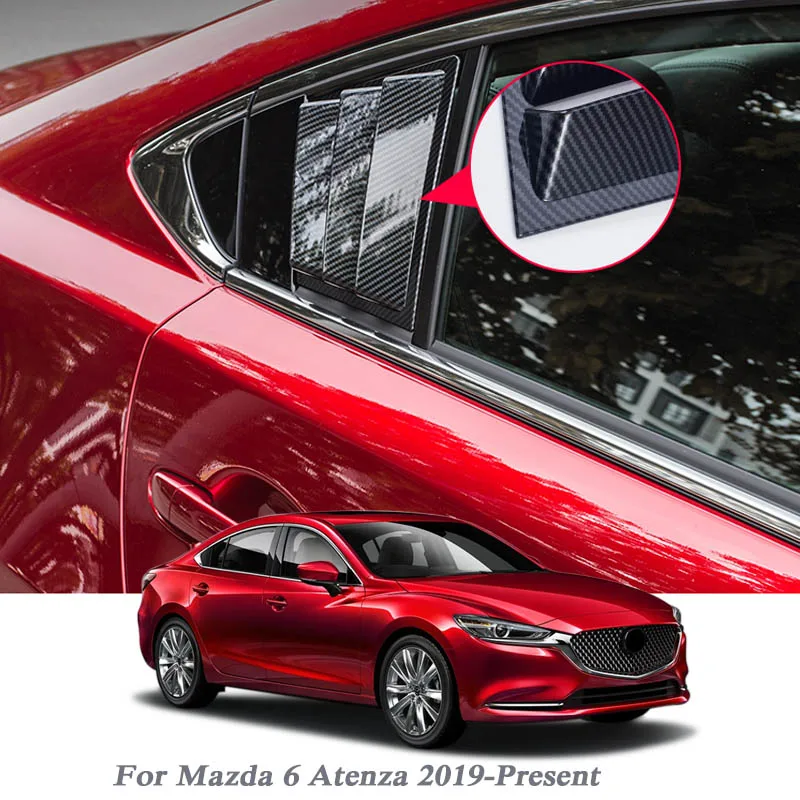 Автомобильный Стайлинг украшение на заднее боковое окно треугольная D колонка с