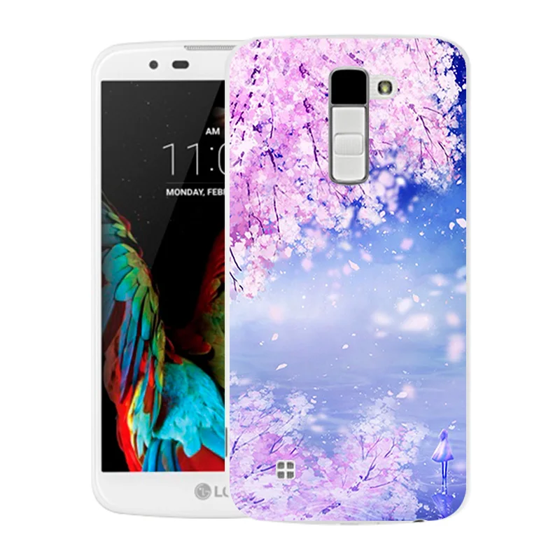 Мягкий силиконовый чехол для LG K10 LTE K420N K430 K430ds F670 телефона Модный с принтом |
