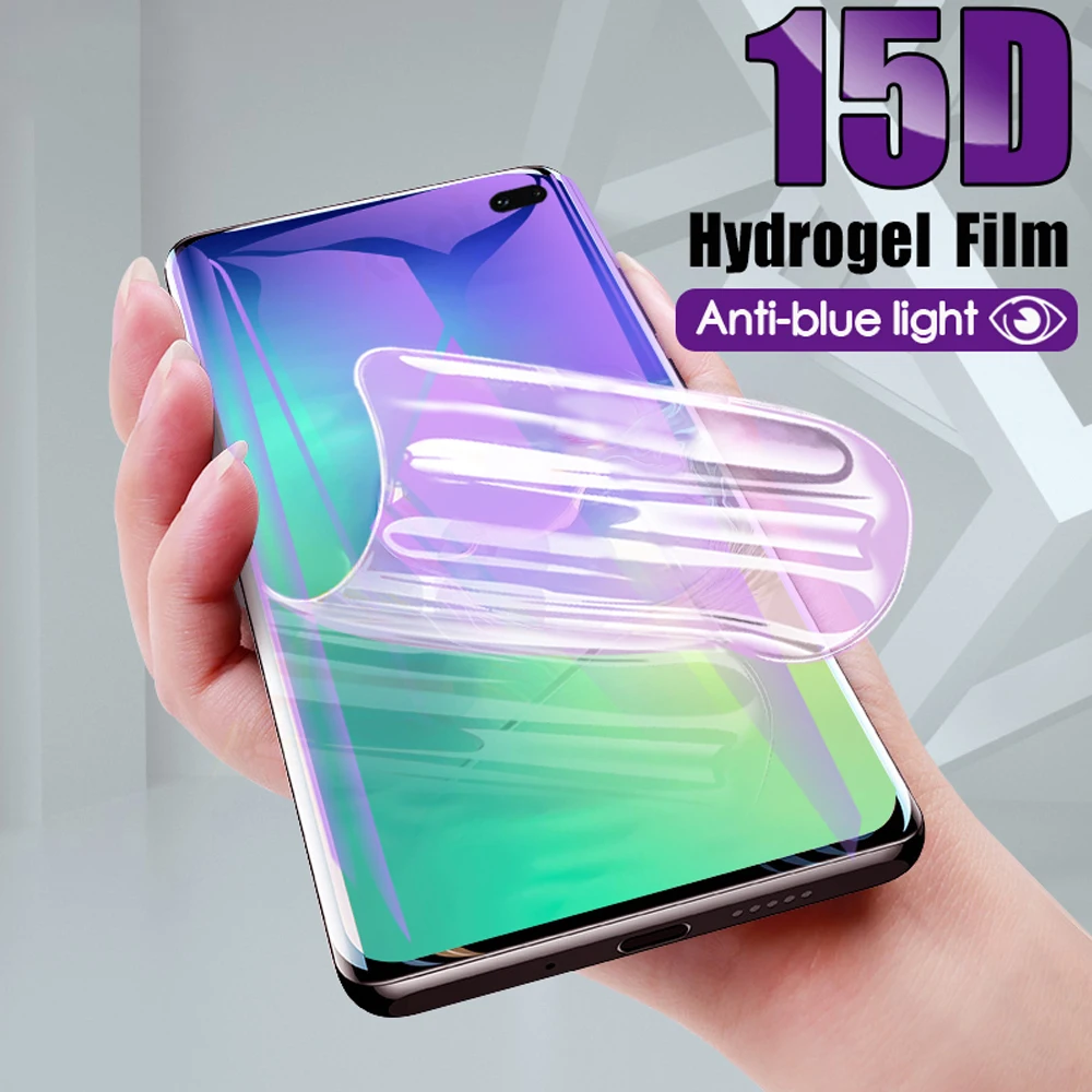 Мягкий чехол с полным покрытием для samsung galaxy s8 s9 s10 plus s7 edge гидрогелевая пленка