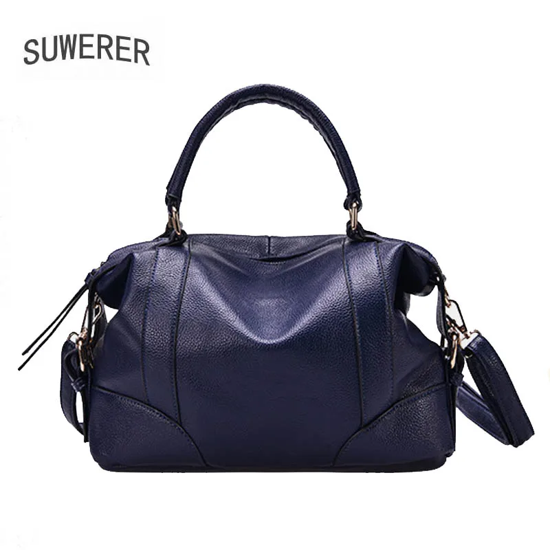 чёрная кожаная сумка женские сумки из натуральной кожи Новые от известного