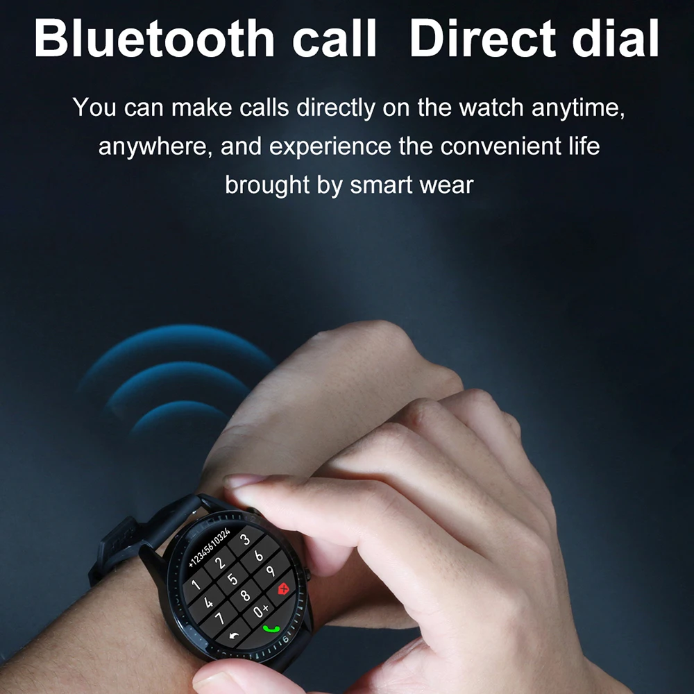 2020 Новые i9 Смарт часы Полный сенсорный круглый экран Bluetooth Вызов Smartwatch Мужчины