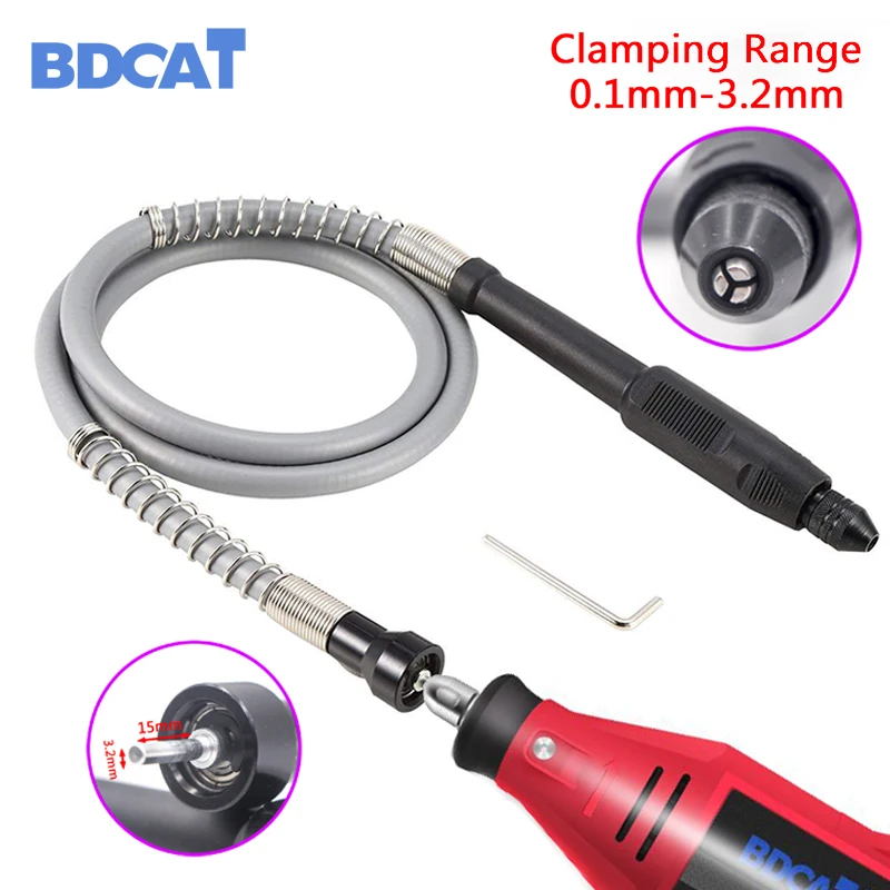 Гибкий вал для дрели 107 см 42 дюйма с ручкой зажимного патрона 0 3 2 мм Dremel 3000 4000