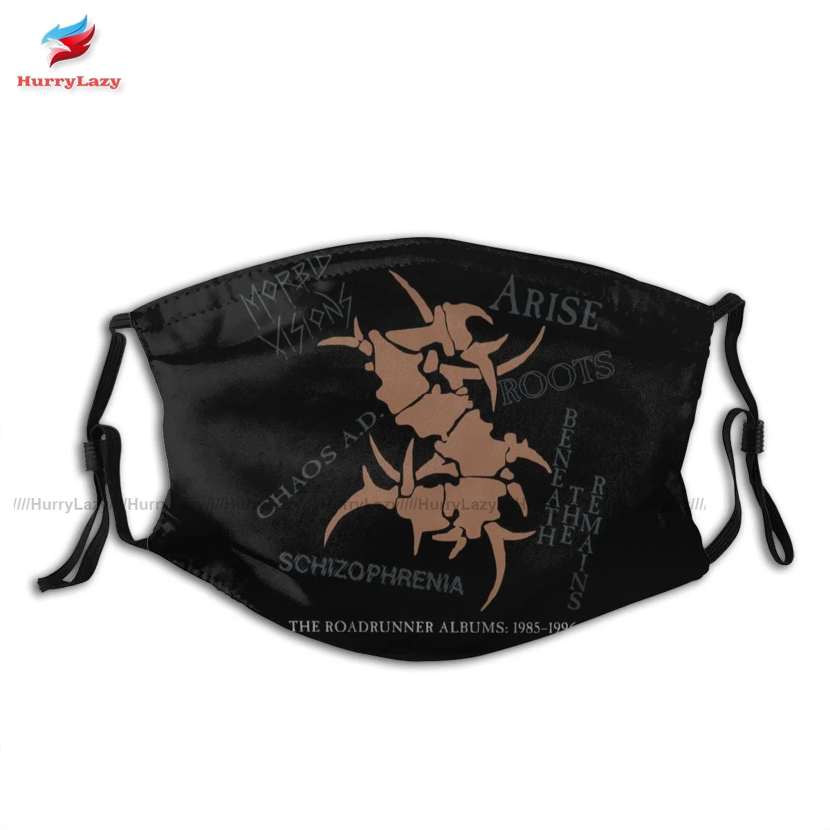 

Sepultura Facial Mask Fun Adults Dust Reusable Print Cloth Face Mouth Mask With Filters
