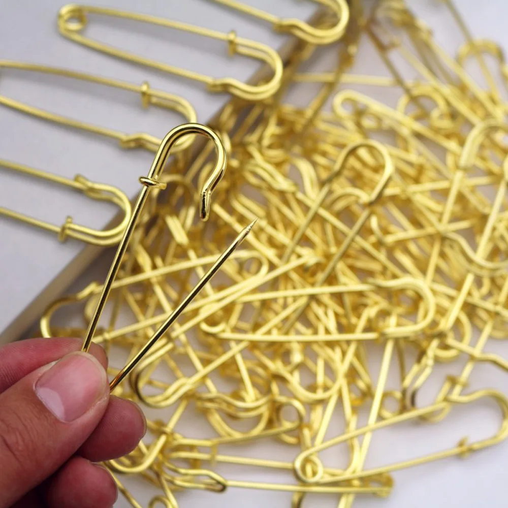 5 шт. Позолоченные защитные булавки очень большие прочные для изготовления