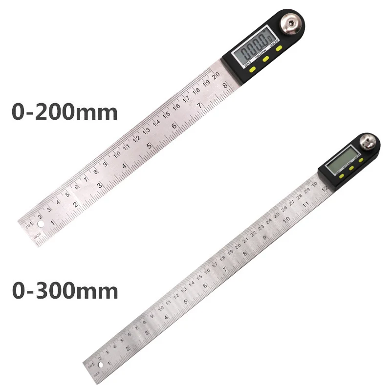 200/300mm Electronic Angle Gauge Stainless Steel Ruler Digital Protractor Inclinometer Goniometer Level Measuring Tool | Инструменты