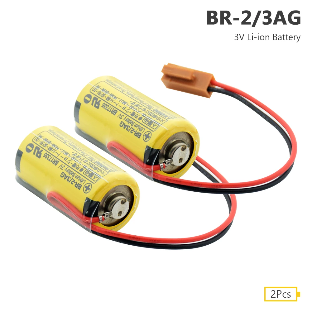 2 шт. BR 2/3AG литиевая батарея 3 в 1200 мАч PLC Fanuc управление Литий ионные резервные
