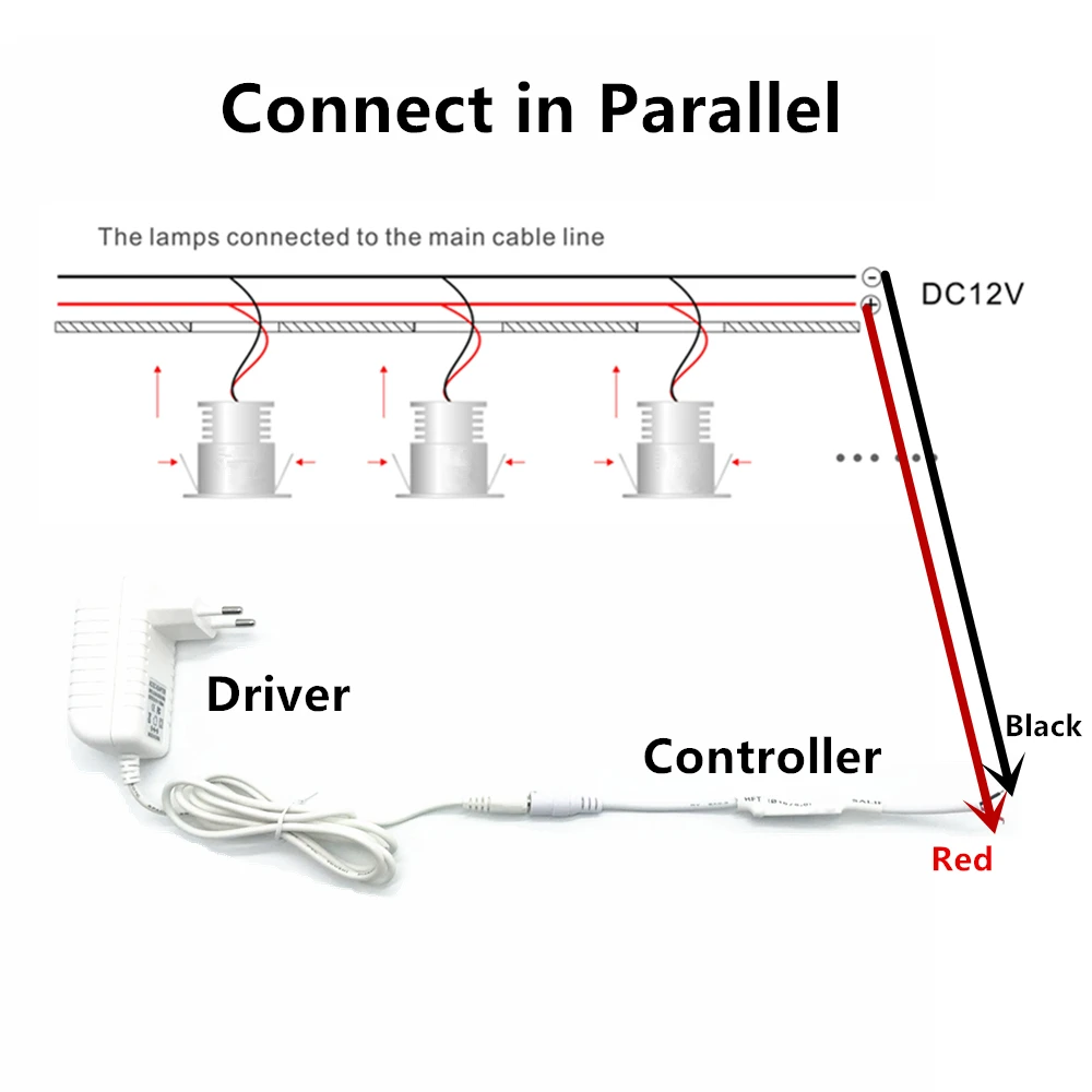 12V Мини Светодиодный точечный светильник с пультом дистанционного управления