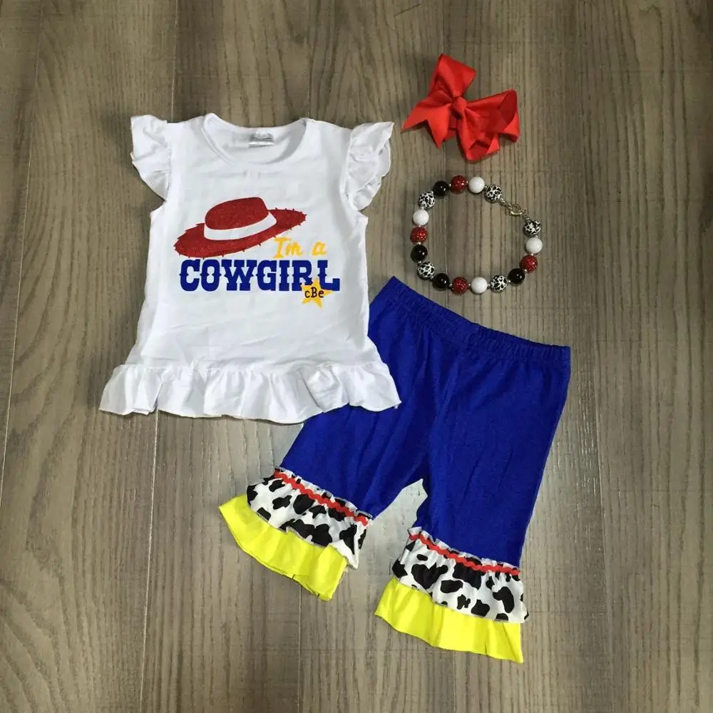 Детская одежда летняя детская для маленьких девочек комплект из бутика красный