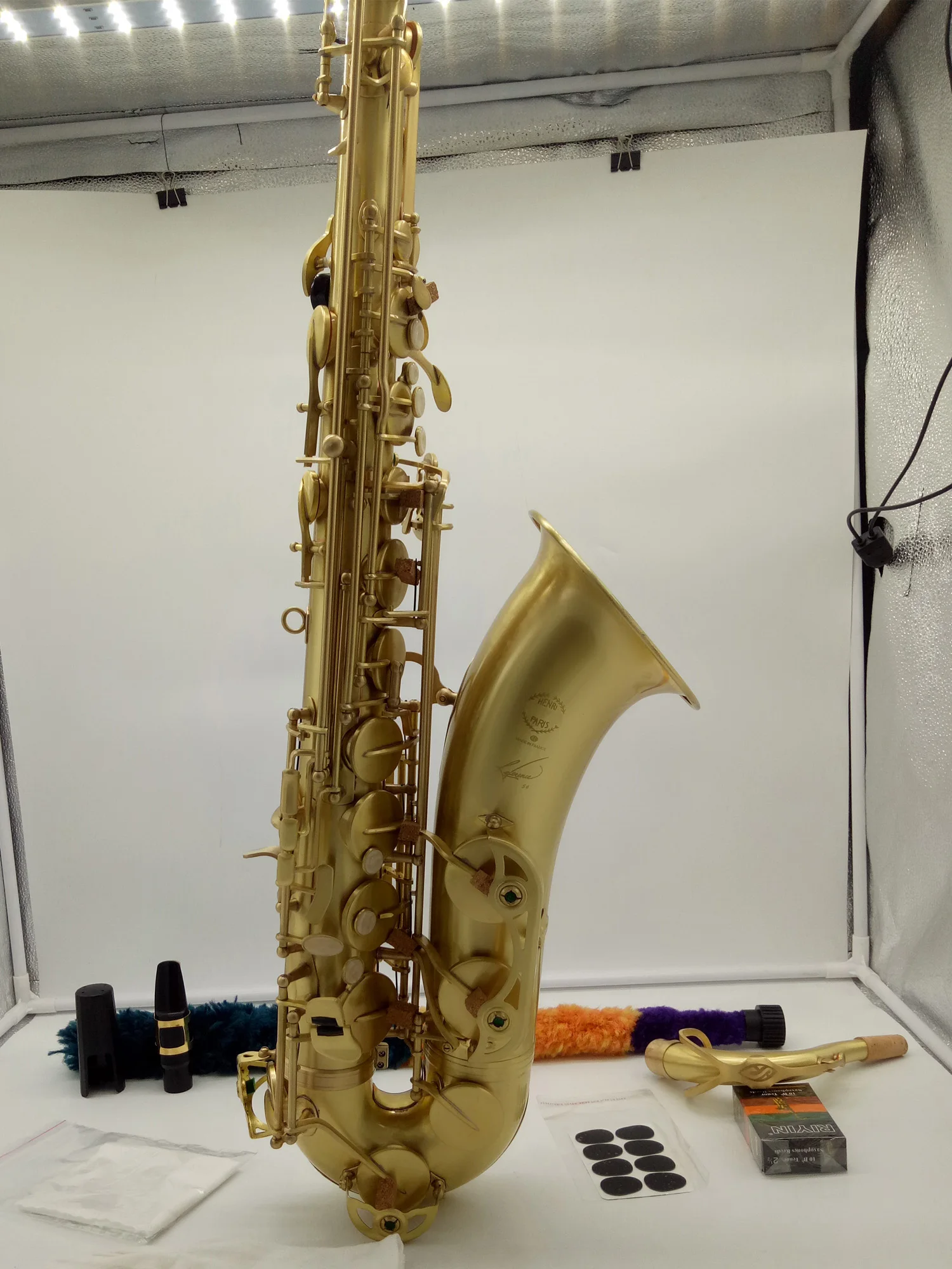 Тенор-саксофон бренда MFC артикул 54 имитация античной меди B-flat Tenor Sax R54 бронзовый