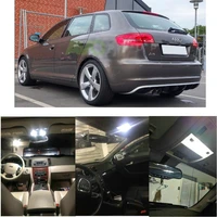 8x led interior lighting complete set for audi a3 8p 8pa without lp trunk glove box make up mirror lighting error free
