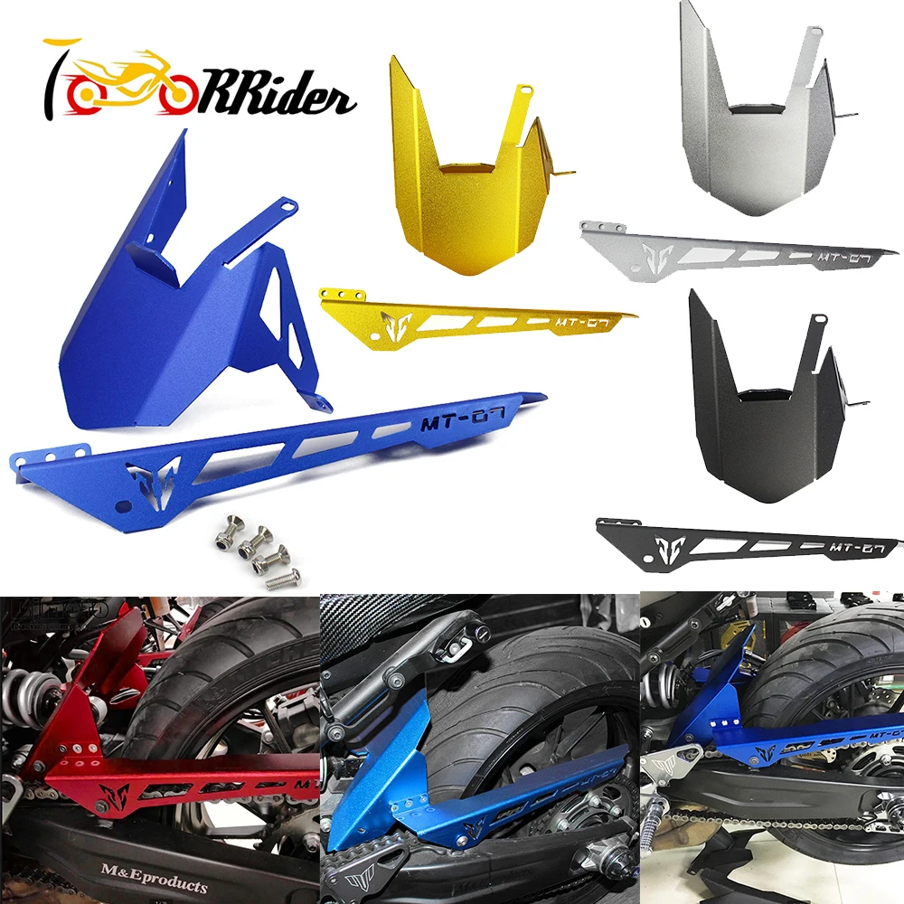 FZ 07 MT заднее колесо Hugger Крыло Сеть гвардии Обложка Аксессуары для Yamaha FZ07 MT07 14 15 16