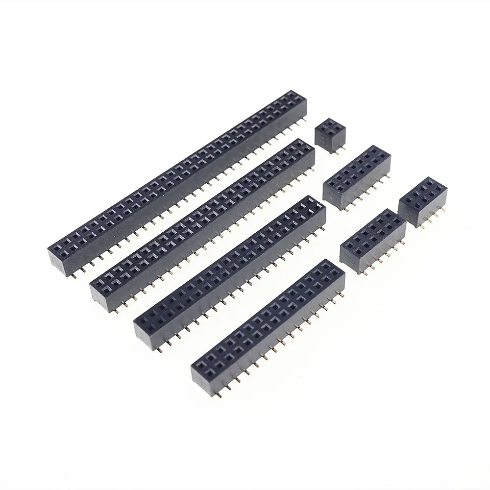 100pcs 2x3 P 6 Pin 2.0 mm Pin Header Female Dual row SMT PCB surface Mount SMD reflow solderable in bulk Rohs Lead Free images - 6