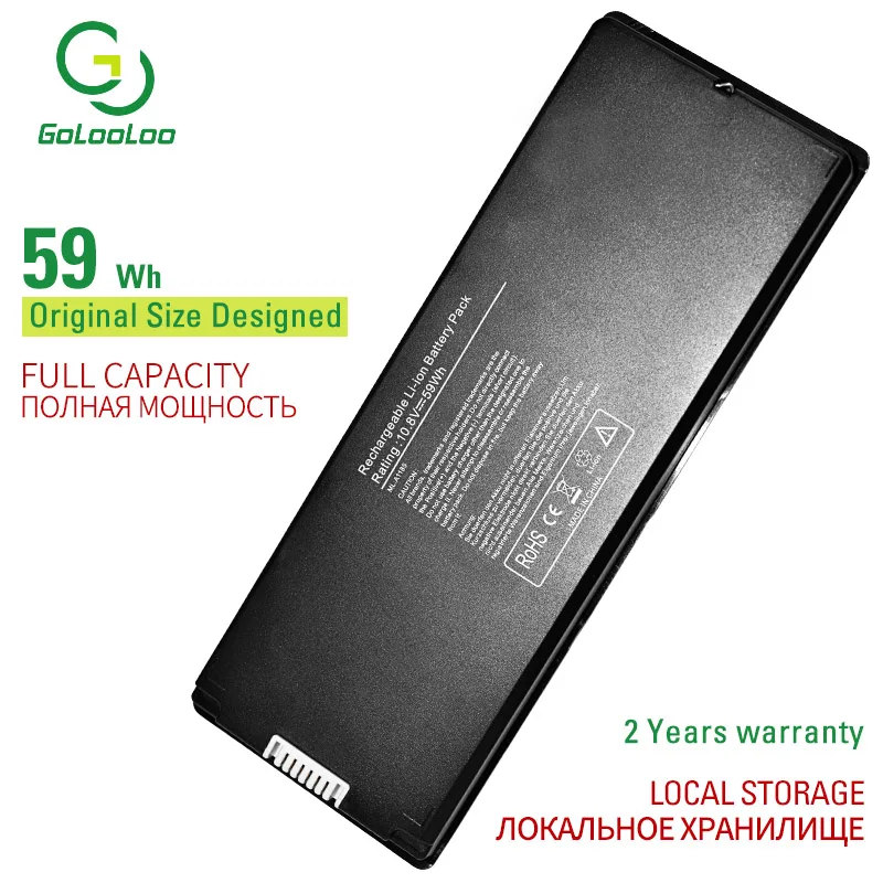 

Gololoo 10,8 v 59wh Аккумулятор для ноутбука Apple MacBook 13 "MA254B/A MA254J/A MA254TA/A MA255 */A MA255F/A MA699