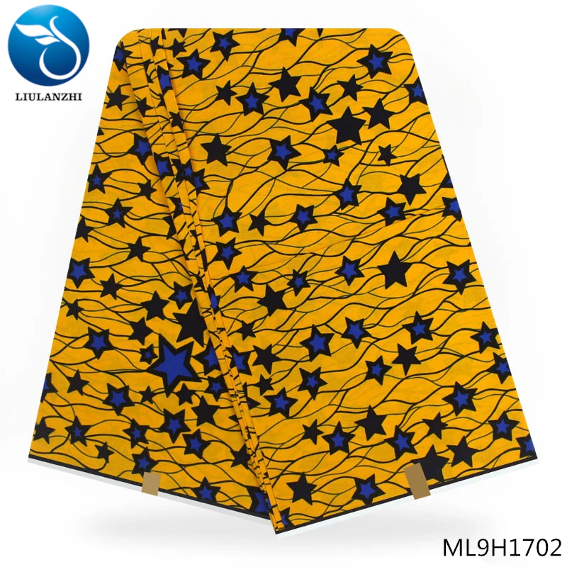 ML9H1702 LIULANZHI африканская голландская Ткань Горячая голландская печать восковой ткани голландский воск батик Ткань 6 ярдов африканская Анкара ткань ML9H1701-ML9H1727 - Цвет: ML9H1702