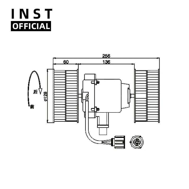 

Air Conditioning Fan AC A/C Blower Motor FOR SCANIA 24V INST-7140
