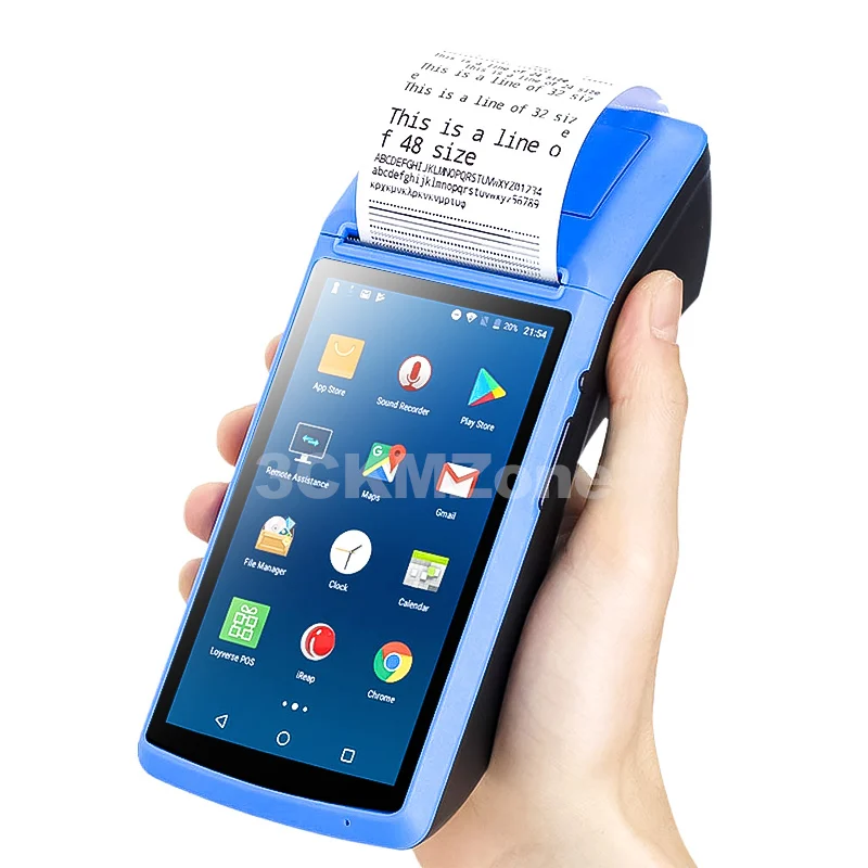 PDA Wifi портативный терминал POS Android PDA устройство Bluetooth термопринтер 58 мм NFC Bluetooth Беспроводная pos-система Loyverse POS - Цвет: PDA