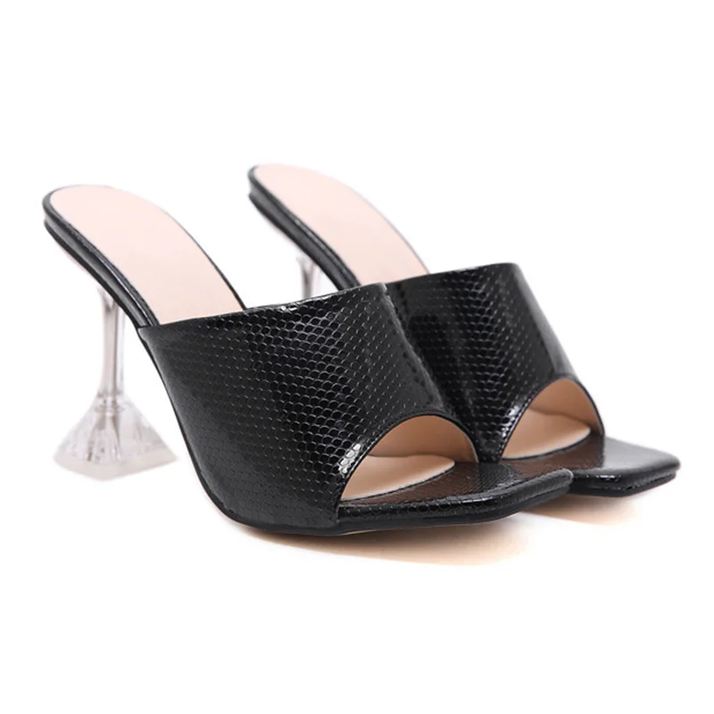 На высоком каблуке Женские туфли на лодочки сандалии Snake женская летняя обувь