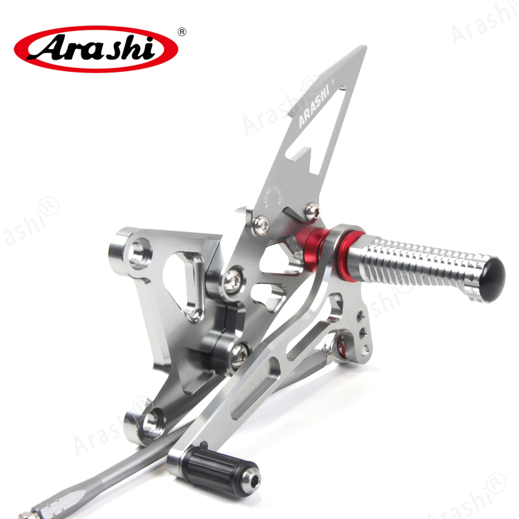 Arashi CNC Регулируемые подножки NINJA ZX6R задние для KAWASAKI ZX 6R Ninja ZX636 2005 2006 Задние 05 06