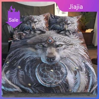fashion 23pcs 3d digital fighting wolf printing bedding set duvet cover sets 1 quilt cover 12 pillowcases useuau size