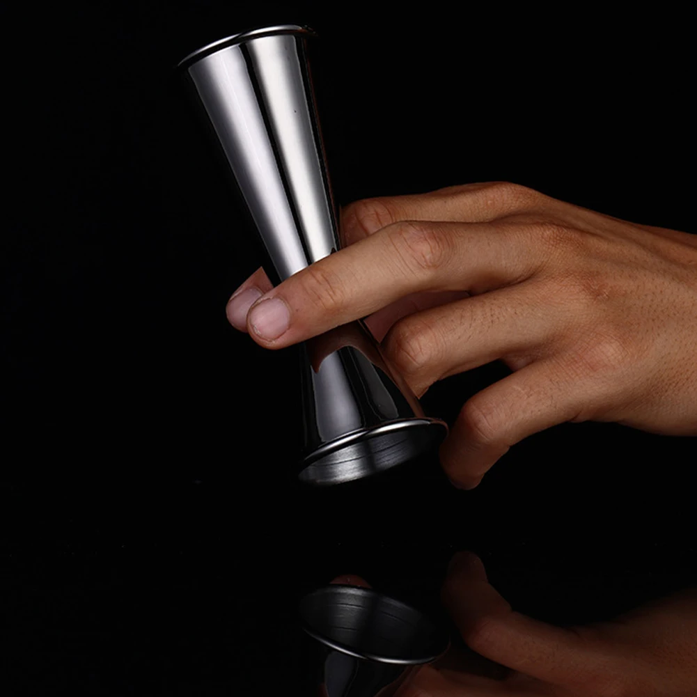 

Hot Sale Stainless Steel Cocktail Shaker Measure Cup Dual Shot Drink Spirit Measure Jigger Kitchen Gadgets Dropship