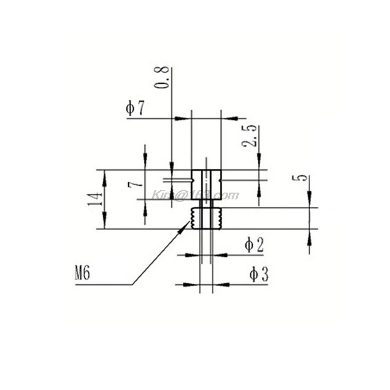 Обновление экструдера Горячий Конец горла M6 экструдер сопло для 3D частей