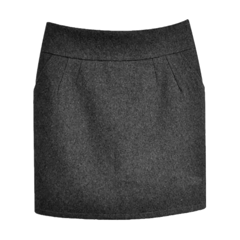 2021 Осень Зима Весна Женская шерстяная юбка мини-юбка модная женская офисная с