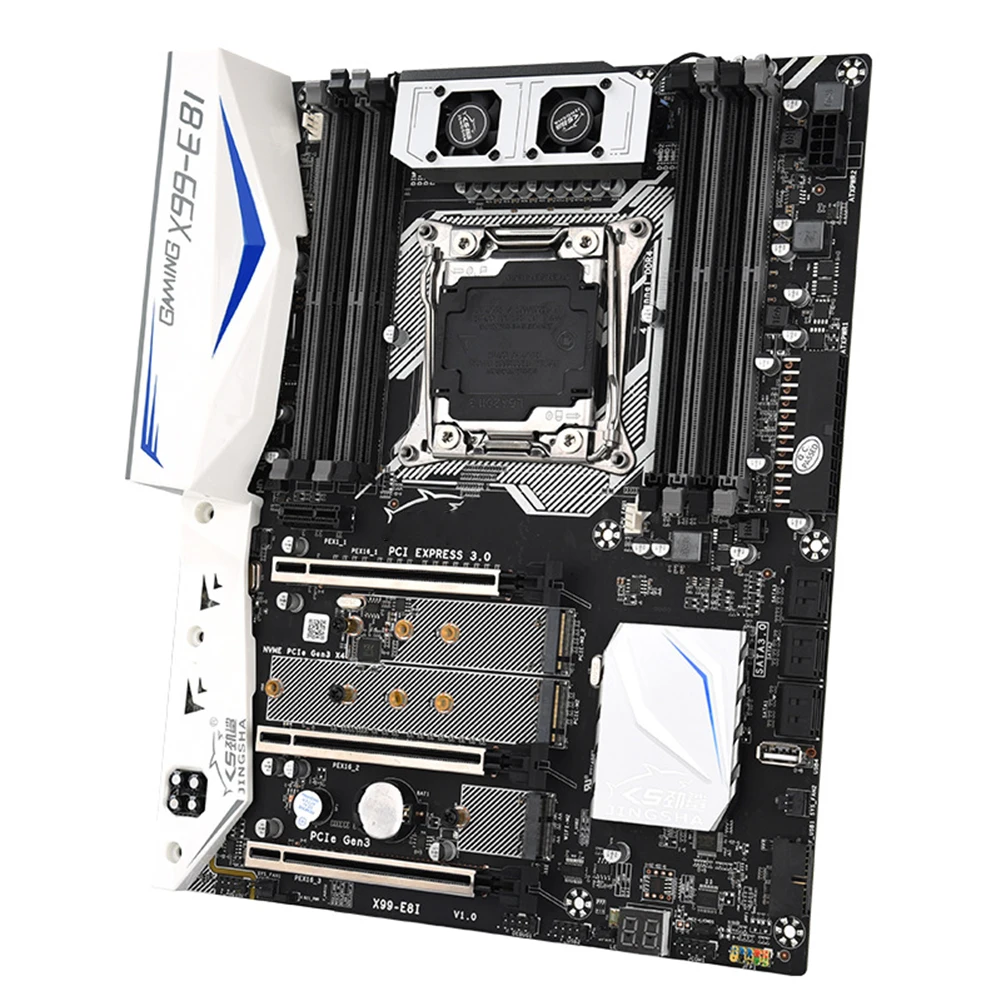 Online X99 E8I Motherboard 8 Kanäle LGA2011-3 USB 3,0 NVME M.2 SSD DDR4 Speicher