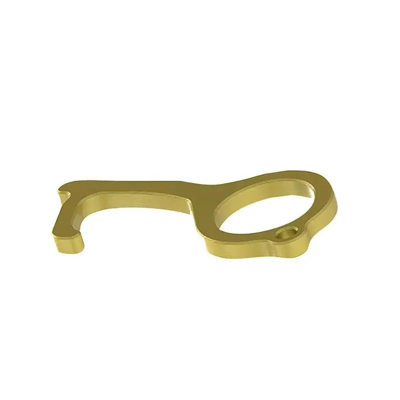 1 pcs Portable Hygiene Hand Antimicrobial Brass EDC Key Door Metal Handle Elevator Opener Ope Y9F7 | Красота и здоровье
