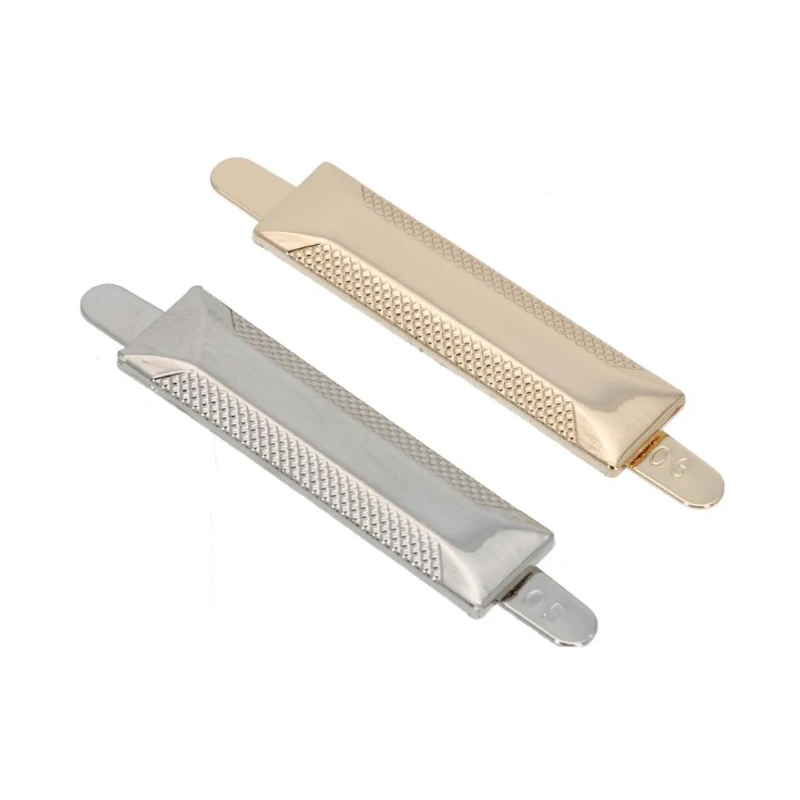 

20 Pieces 36*10 MM Metal Labels Laser Trademark Clothing Luggage Hardware Leather Accessories Luggage Tags Custom Logo