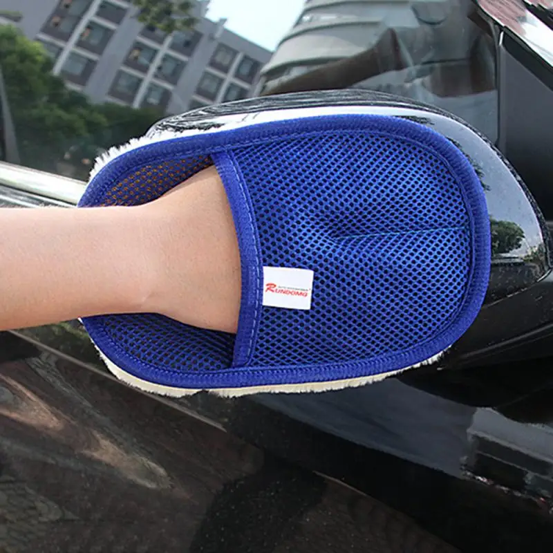 Универсальный автомобильный Стайлинг автомобиля мыть перчатки Чистящая губка