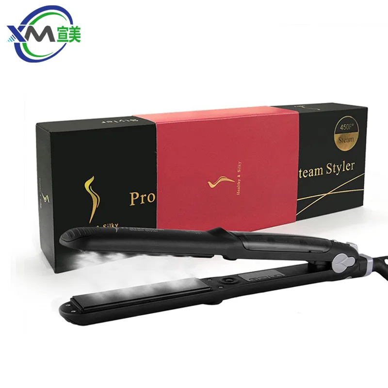 Профессиональный паровой выпрямитель для волос плоский утюжок керамический