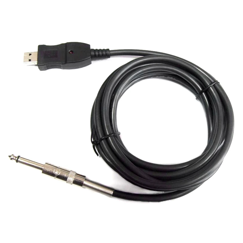 

USB-гитарный кабель 16 бит 48/44,1 кГц, цифровой качественный звуковой вход поставляется с драйвером, Plug and Play