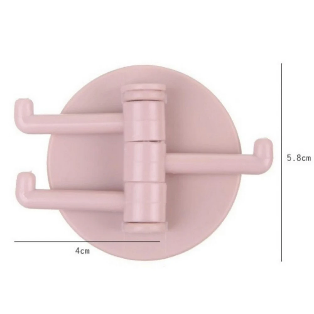 

Multi-functional Hook 3-Branch Rotating 3 Pack Non-Marking Paste Hook Kitchen Bathroom Ceramic Tile Wall ABS Storage Hooks