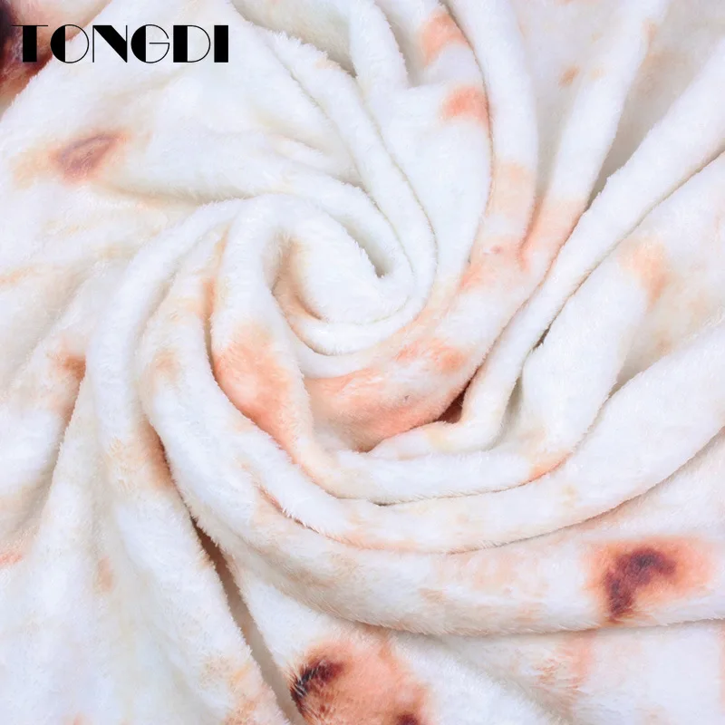 TONGDI 3D постельное белье милое одеяло с тортом фруктами кукурузой тортилью пищевое