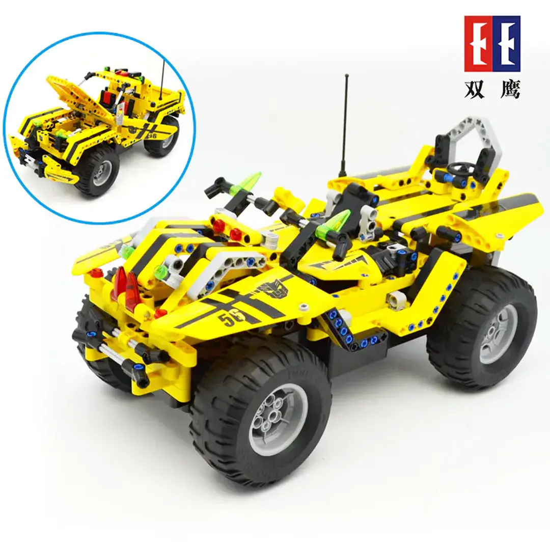 

Cada C51003 MOC High-Tech Series Electric Remote Control Yellow Pickup SUV Building Blocks 514pcs Bricks Toys Gift