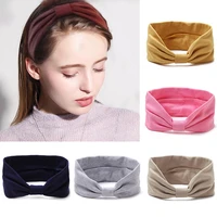 vintage cotton soft headband hairbands for women hair accessories fashion solid color hairbands girl sport turban hair band