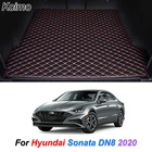 Кожаный коврик для багажника автомобиля Hyundai Sonata DN8 2020, подкладка для груза, напольный коврик для багажника, ковер, автомобильные аксессуары