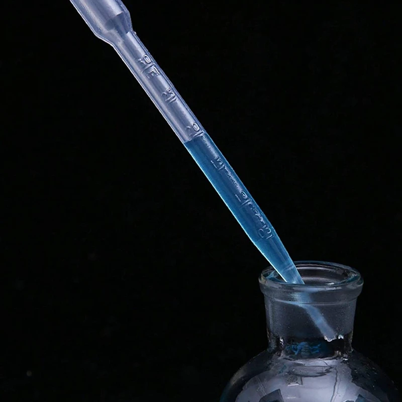 

3ML 100 Pcs Transparent with Graduation Mark Disposable Plastic Graduated Straws Plastic Dropper Pasteurized Straws