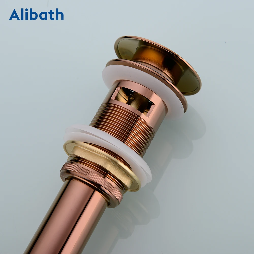 Латунный сливной черный/хромированный/золотой/розовое золото/ORB ванная комната