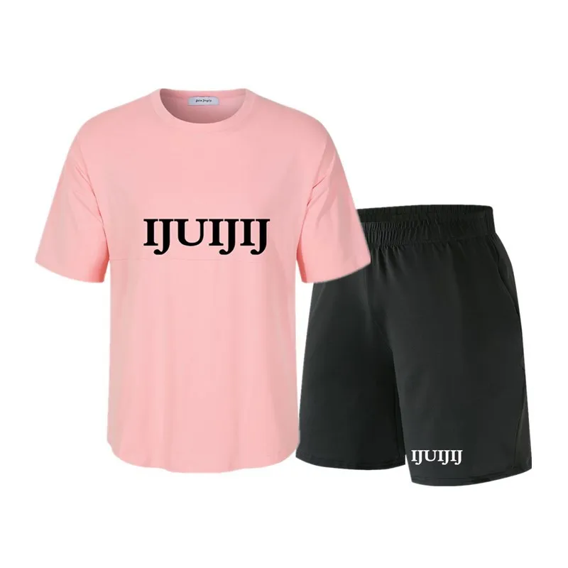 

Ensemb Men's Suit brand Sportswear Shorts Suit short-sleeved breathable T-shirt shorts casual Wear Men's basketball Training sui