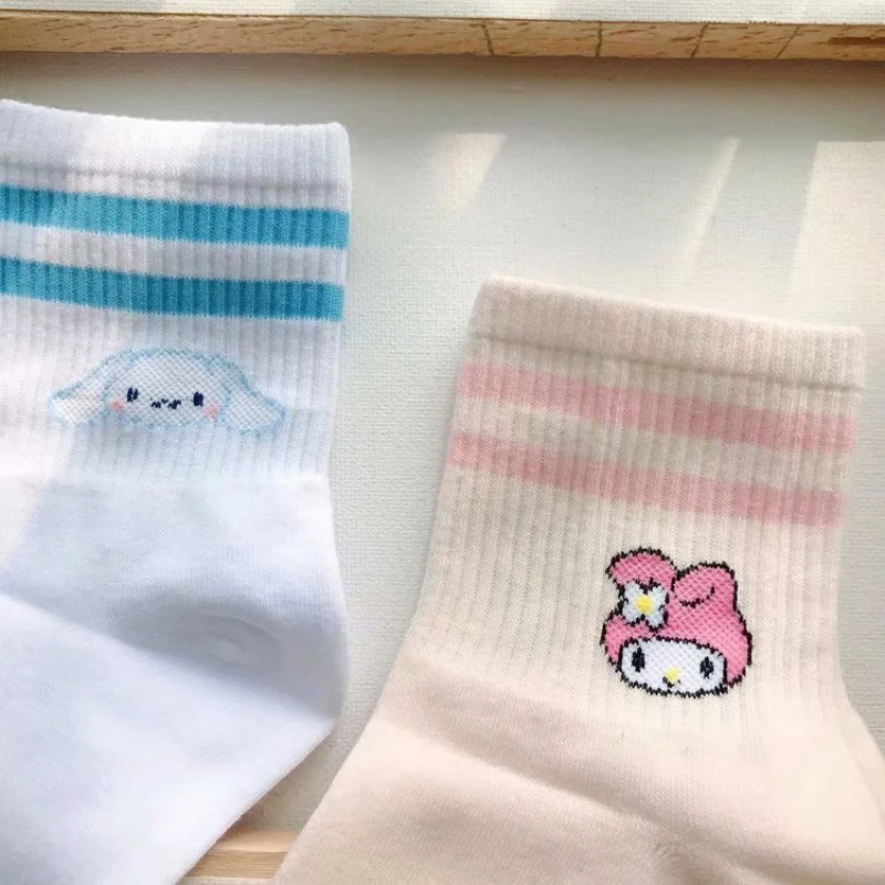 

Cute cartoon Melody Pudding dog socks ladies cotton socks medium tube short tube long socks