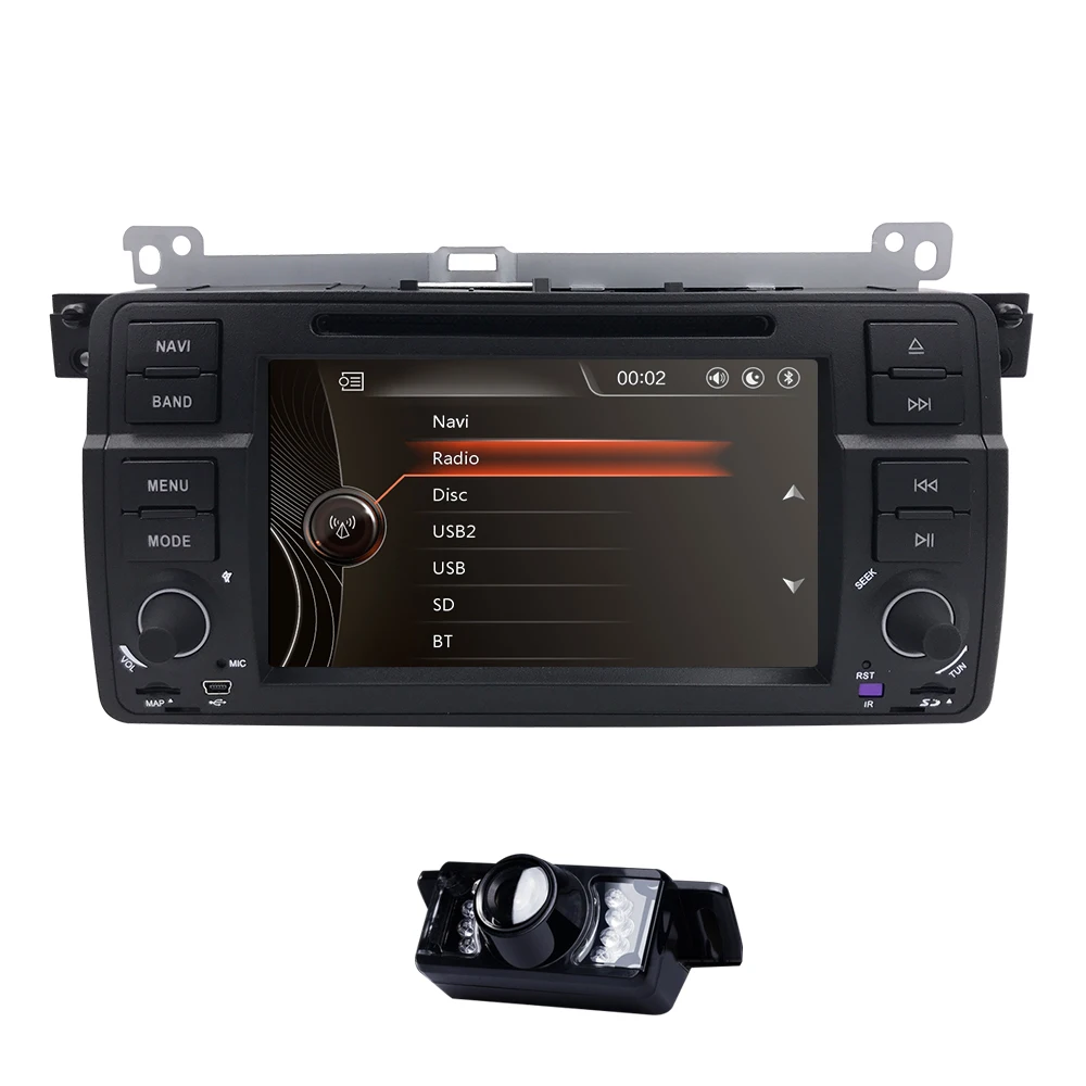 Заводская цена 1 Din автомобильный dvd плеер для BMW E46 M3 с gps Bluetooth Радио RDS USB рулевое