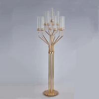 160 cm tall acrylic candelabras 13 heads candle holders luxury wedding table centerpiece candlesticks home decoration