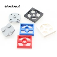 smartable turntable 2x2 platebase building blocks brick moc parts diy toys for children compatible 36793680 80pcsset gift