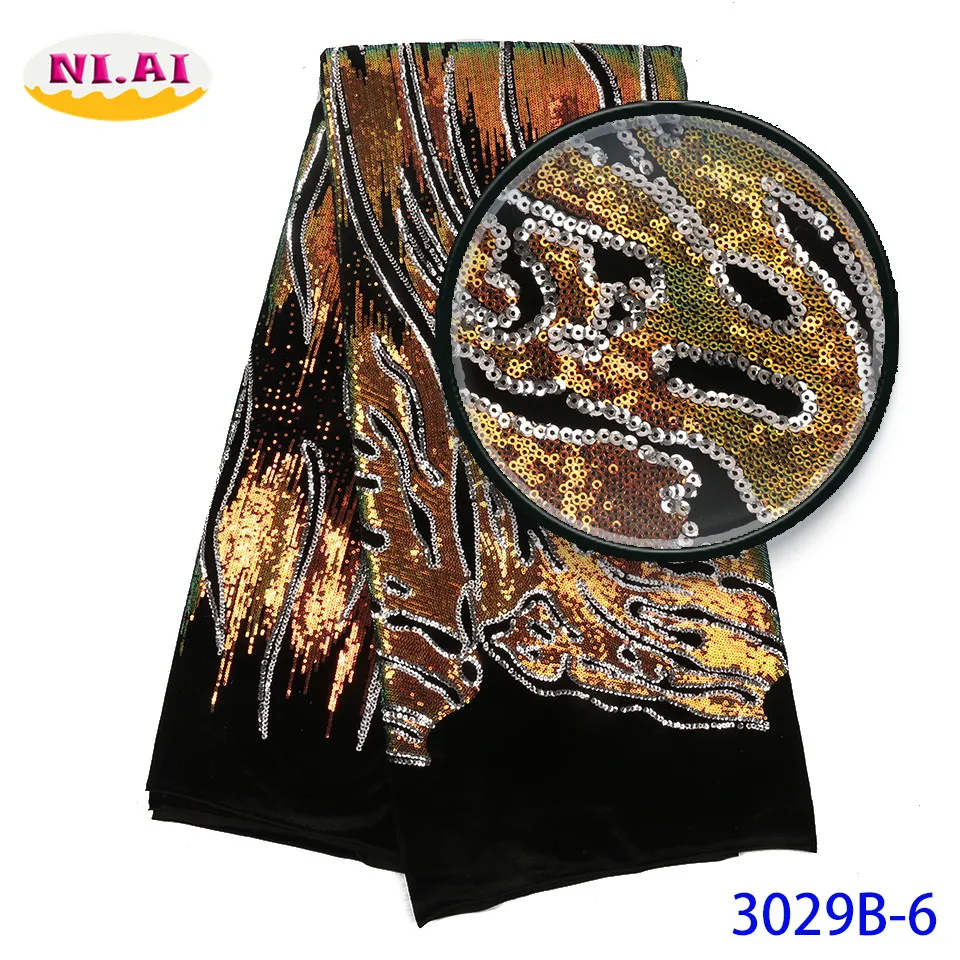 New Lace Appliques For Clothing Latest Dequin Fabric 2019 High Quality Paillette Mr3029b | Дом и сад
