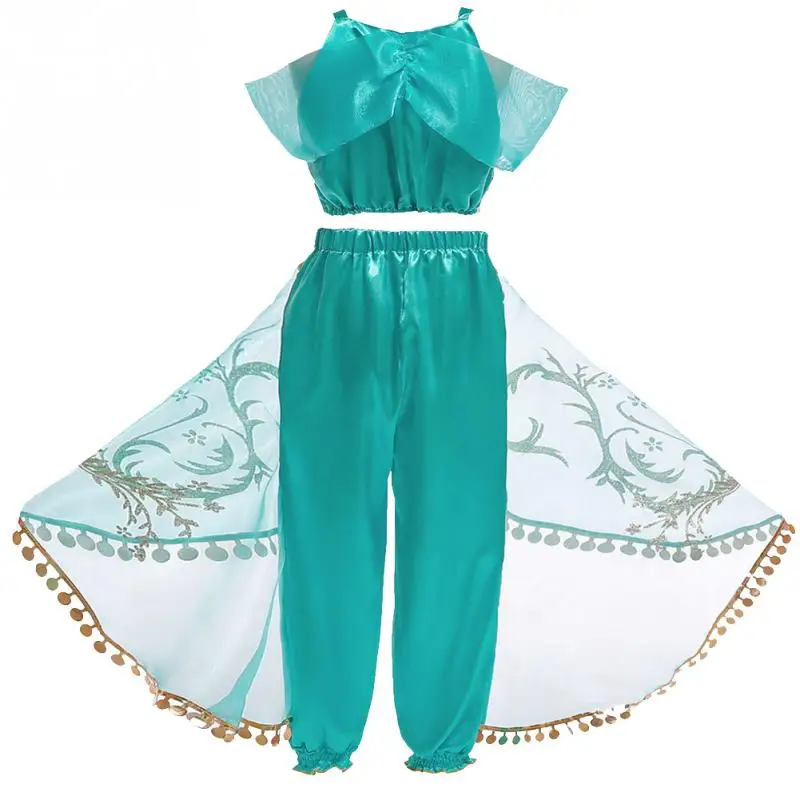 Костюм принцессы для девочек комплект из топа и штанов двух предметов реквизит