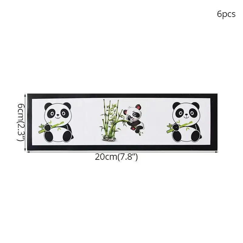 12 шт. бутылка для воды с пандой обертки бутылки этикетки детей украшения на день