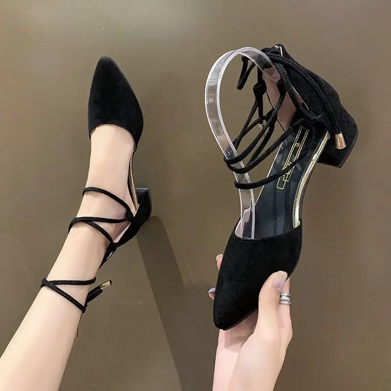 Женские туфли-лодочки с острым носком в стиле ретро | Обувь